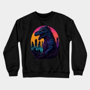 Godzilla in the city Crewneck Sweatshirt